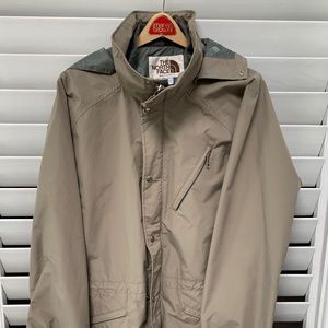 Vintage Brown Label The North Face Ski Parka Jacket XL Excellent Condition GREY